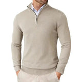 Harrington Oxford | Men's Slim Fit Quarter Zip Sweater 2