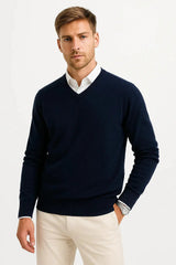 Harrington Oxford | Men's Sweater V-Neck Lightweight 3