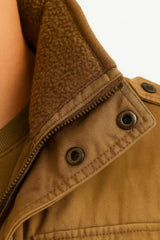 Harrington Oxford | Men's Winter Jacket Army Green Fleece Thermal Hooded Jacket Casual Outdoor Jacket 1