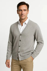 Harrington Oxford | Men's Cardigan Merino Wool V-Neck Classic Knitwear Harrington Oxford