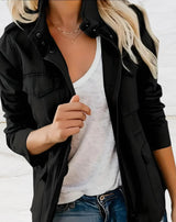 Holly Slim Jacket with Multiple Pockets 0