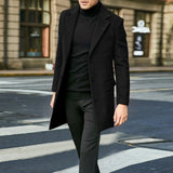 Keith | Men's Long Coat Single-Breasted Overcoat 2