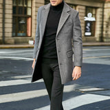 Keith | Men's Long Coat Single-Breasted Overcoat 3