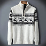 Kris | Men's Fair Isle Half-Zip Sweater 2