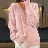 Ladies' Knitted Cardigan – Luxuriously Soft Jumper with Button Closure and Full Sleeves | L&S 4