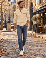 Men's Henley Shirt | Long Sleeve & Three-Button Placket 4