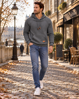 Men's Hoodie | Waffle Knit & Adjustable Hood 6