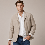 Men's Blazer | Button Front & Chest Pocket
