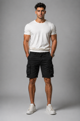 Men's Cargo Shorts | Knee Length, Cargo Pocket & Button Fly
