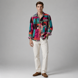 Men's Flannel Shirt | Colourful Patchwork Check