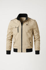 Men’s Casual Jacket with Chest Pockets and Zip – Relaxed Fit Lightweight Outerwear for Everyday Wear 3