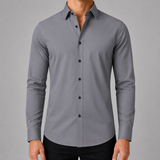 Men's Long Sleeve Polo | Slim Fit Shirt