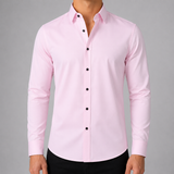 Men's Long Sleeve Polo | Slim Fit Shirt