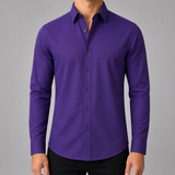 Men's Long Sleeve Polo | Slim Fit Shirt