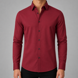 Men's Long Sleeve Polo | Slim Fit Shirt