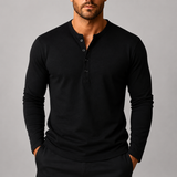 Men's Long Sleeve Shirt | Slim Fit Henley