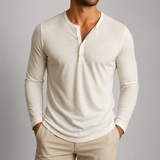 Men's Long Sleeve Shirt | Slim Fit Henley