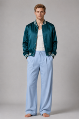 Men's Trousers | Relaxed Fit, Drawstring Waist & Front Pleats