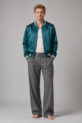 Men's Trousers | Relaxed Fit, Drawstring Waist & Front Pleats