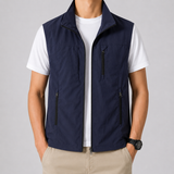 Men's Vest | Multi-Pocket Zip Front