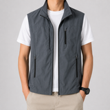 Men's Vest | Multi-Pocket Zip Front