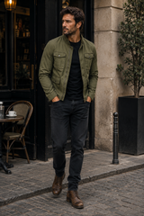 Men's Zip-Up Jacket | Stand Collar & Retro Style 3