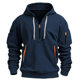 Men's hoodie with zipped pockets and a hood | L&S 0