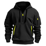 Men's hoodie with zipped pockets and a hood | L&S 2