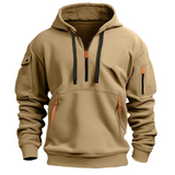 Men's hoodie with zipped pockets and a hood | L&S 3