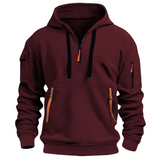 Men's hoodie with zipped pockets and a hood | L&S 5