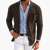 Men’s tailored-fit blazer with a single-button fastening | L&S 6