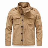 Men's utility jacket with structured fit and practical pockets | L&S 8