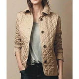 Olivia | Women's Diamond-Quilted Tailored Button-Through Jacket 0