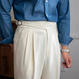 Paul – Men’s Pleated Tailored Trousers 3