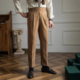 Paul – Men’s Pleated Tailored Trousers 6