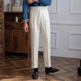 Paul – Men’s Pleated Tailored Trousers 8