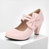 Women's Bow Heels | Comfortable Block Heel