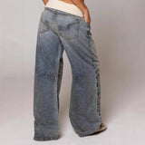 Women's Low Rise Baggy Jeans | Wide Leg Fit