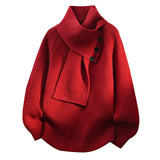Women's Cozy Sweater | Scarf Neckline & Soft Comfort 3