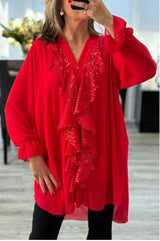 Sarah – Elegant Ruffled Blouse 1