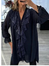 Sarah – Elegant Ruffled Blouse 4