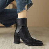 Women's Block Heel Ankle Boots | Easy Side-Zip Comfort 2