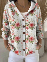 Women's Hooded Cardigan | Buttoned & Breathable