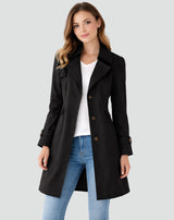 Timeless Women's Trench Coat with Waist Belt | L&S 0