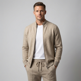 Two-piece set for women: loose-fitting cardigan and drawstring jogging bottoms | L&S 8