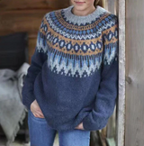 Women's Nordic Knitted Sweater | Warm & Timeless Design 3