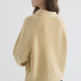 Women's Knit Cardigan | Button-Front & Ribbed Cuffs