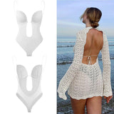Women's Backless Bodysuit | Seamless Sculpting & Bust Support 3
