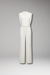 Women's Wide-Leg Jumpsuit | Sleeveless Fitted Design