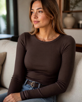 Women's Ribbed Top | Fitted & Stretch Comfort 16